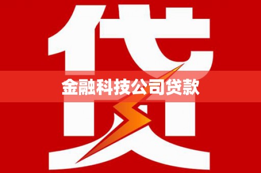 沙雅金融科技公司贷款