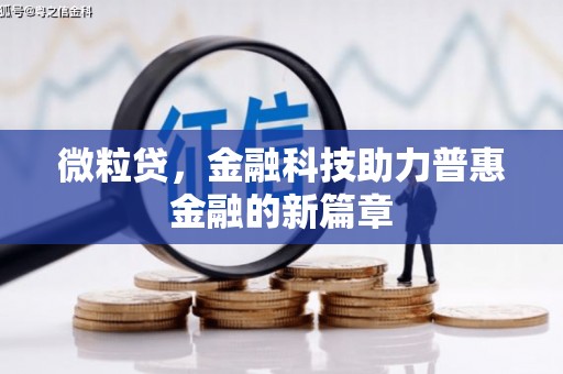 沙雅微粒贷，金融科技助力普惠金融的新篇章