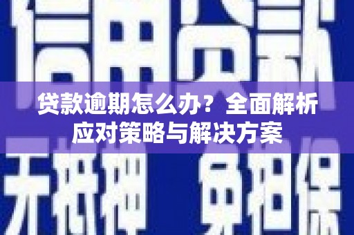 沙雅贷款逾期怎么办？全面解析应对策略与解决方案