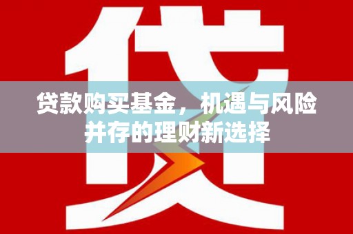 沙雅贷款购买基金，机遇与风险并存的理财新选择