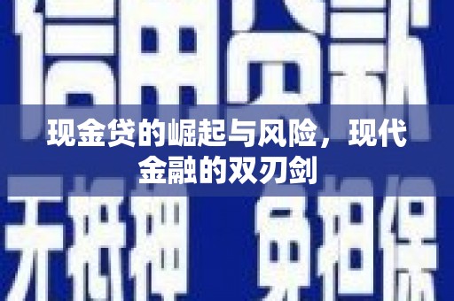 沙雅现金贷的崛起与风险，现代金融的双刃剑