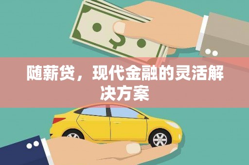 沙雅随薪贷，现代金融的灵活解决方案