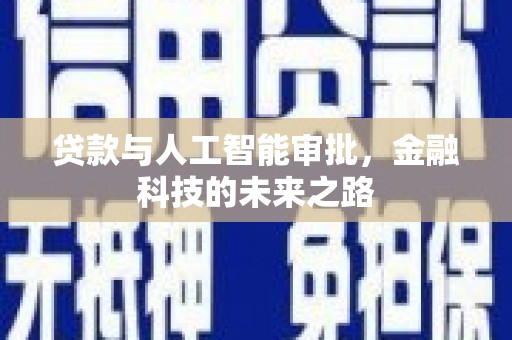 沙雅贷款与人工智能审批，金融科技的未来之路