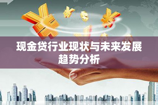 沙雅现金贷行业现状与未来发展趋势分析
