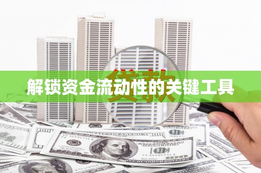 沙雅解锁资金流动性的关键工具