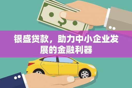 沙雅银盛贷款，助力中小企业发展的金融利器