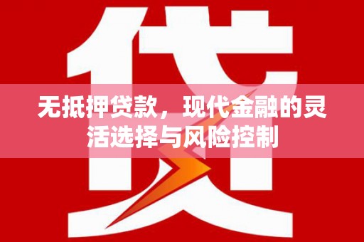 沙雅无抵押贷款，现代金融的灵活选择与风险控制