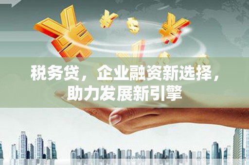 沙雅税务贷，企业融资新选择，助力发展新引擎