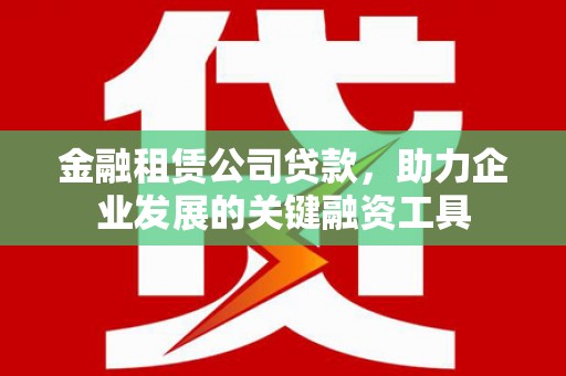 沙雅金融租赁公司贷款，助力企业发展的关键融资工具