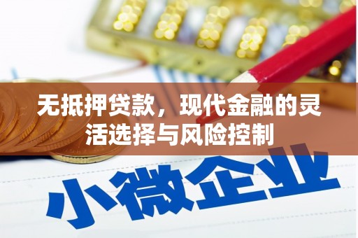 沙雅无抵押贷款，现代金融的灵活选择与风险控制