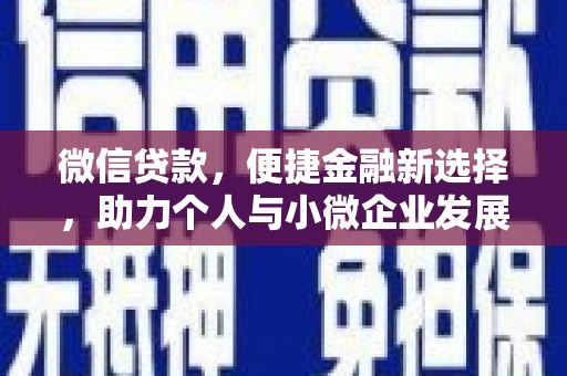 沙雅微信贷款，便捷金融新选择，助力个人与小微企业发展