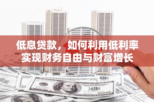 沙雅低息贷款，如何利用低利率实现财务自由与财富增长